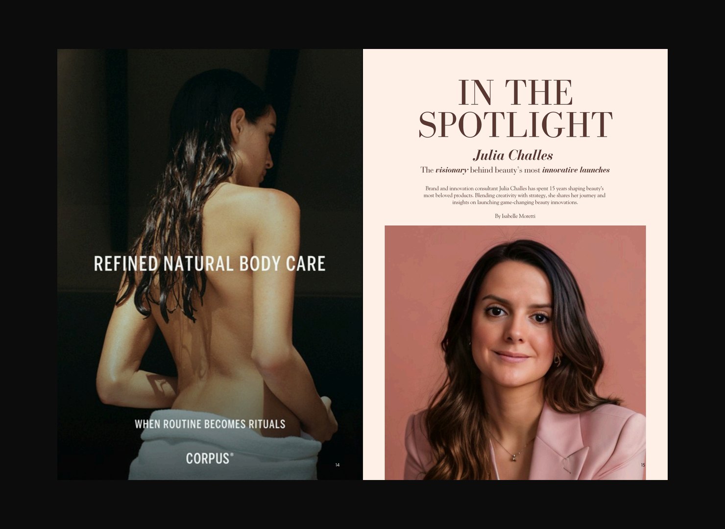 In the spotlight interview spread