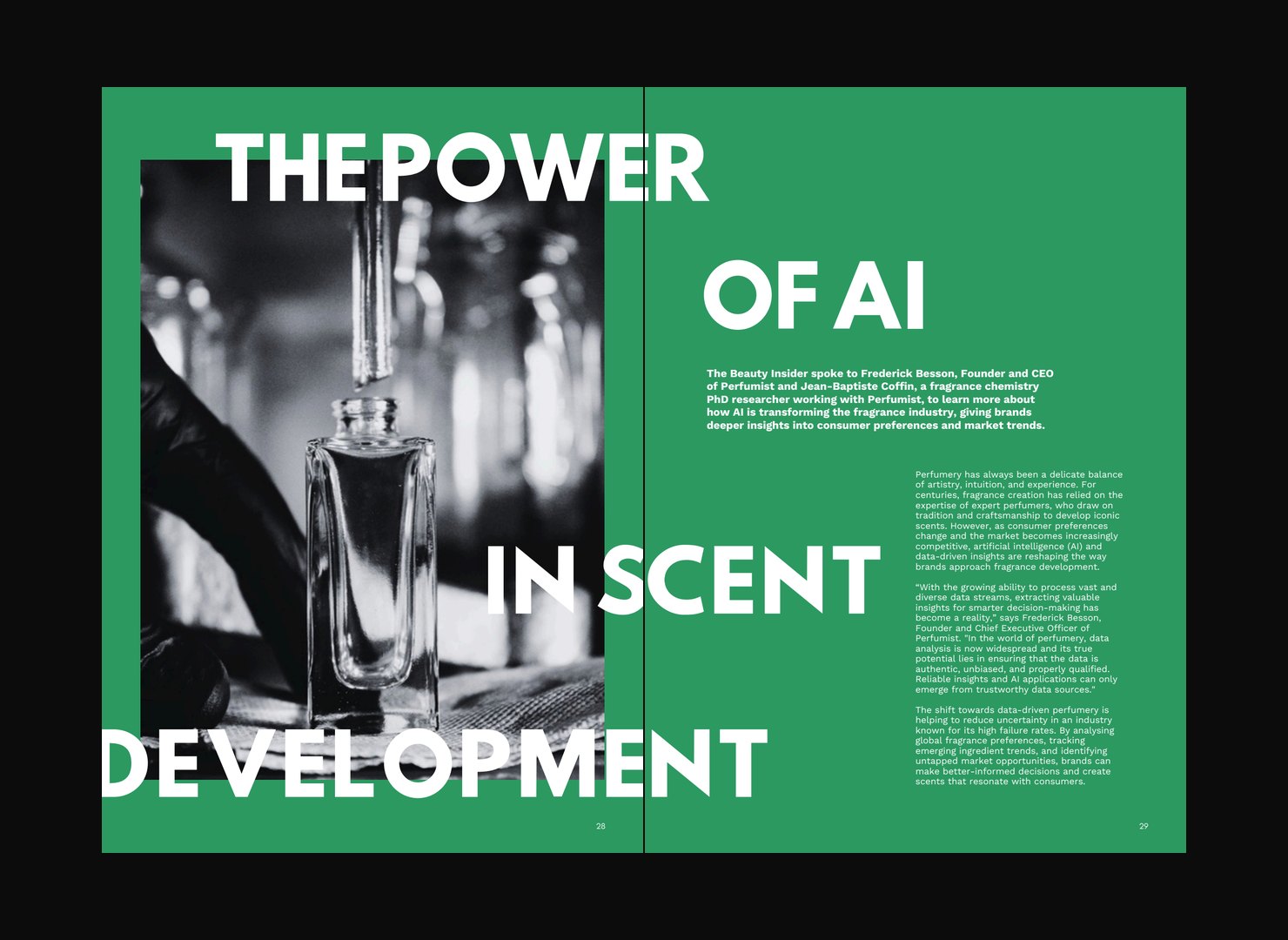 AI in scent development spread